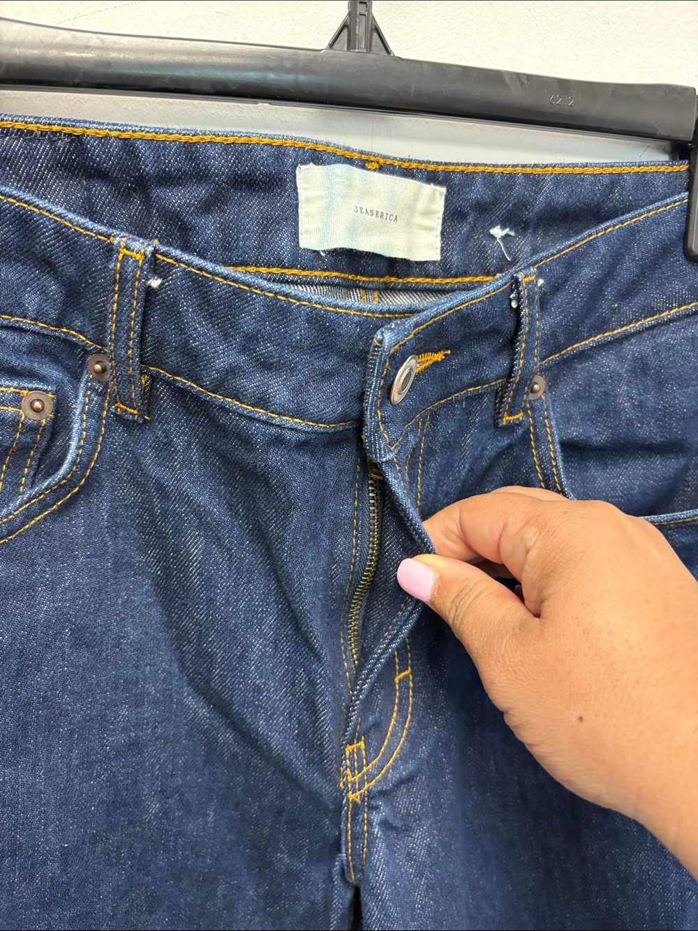 Jeanerica Como Barrel blue raw jeans - Picture 4 of 6